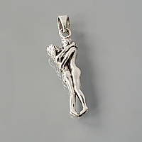 Кулон Влюбленные серебряная подвеска талисман объятия мужчина женщина