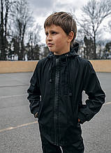 Куртка для хлопчика чорна демісезонна Intruder Softshell Easy осіння | весняна | річна