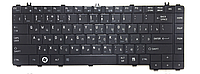 Клавиатура для ноутбука Toshiba Satellite C600, L600, L630, L640, L645, C640, C645 глянец RU черная новая