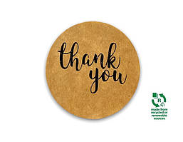 Самоклеючі етикетки "Thank you"