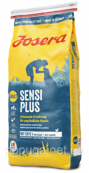 Josera SENSI PLUS корм для схильних до алергії та проблем із травленням собак, 15 кг