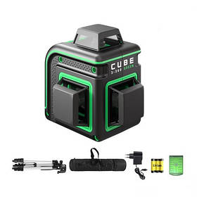 Нівелір лазерний лінійний ADA CUBE 3-360 GREEN PROFESSIONAL EDITION (А00573)