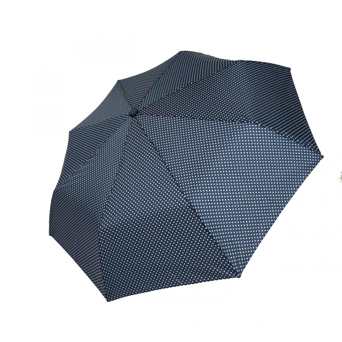 Жіноча парасолька полегшенна  з  в горошок S&L на 8 спиць Синій