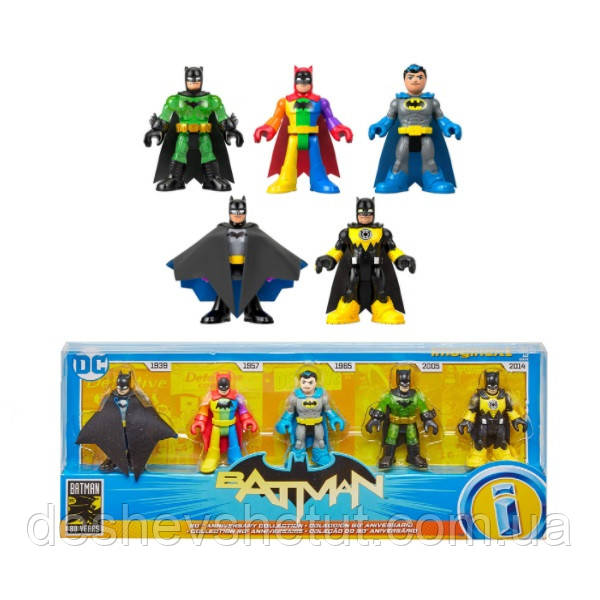 Fisher-Price Imaginext DC Super Friends 80th Anniversary Batman Collection GLD99 for sale online 