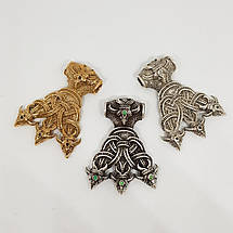 Молот Тора "Мельльонір" MIJOLLNIR Лапа Ворона кулон підвіс оберіг, фото 5