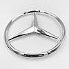 Емблема шильдик Mercedes-Benz (Мерседес) 90 мм на кришку багажника Хром, фото 7