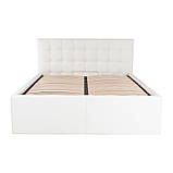 Двоспальне ліжко Честер Richman 140х200 см біла з м'яким високим изголовьеи з підйомним механізмом, фото 2