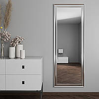 Ростовое настенное зеркало 172х62 Серебро Black Mirror для гостиной
