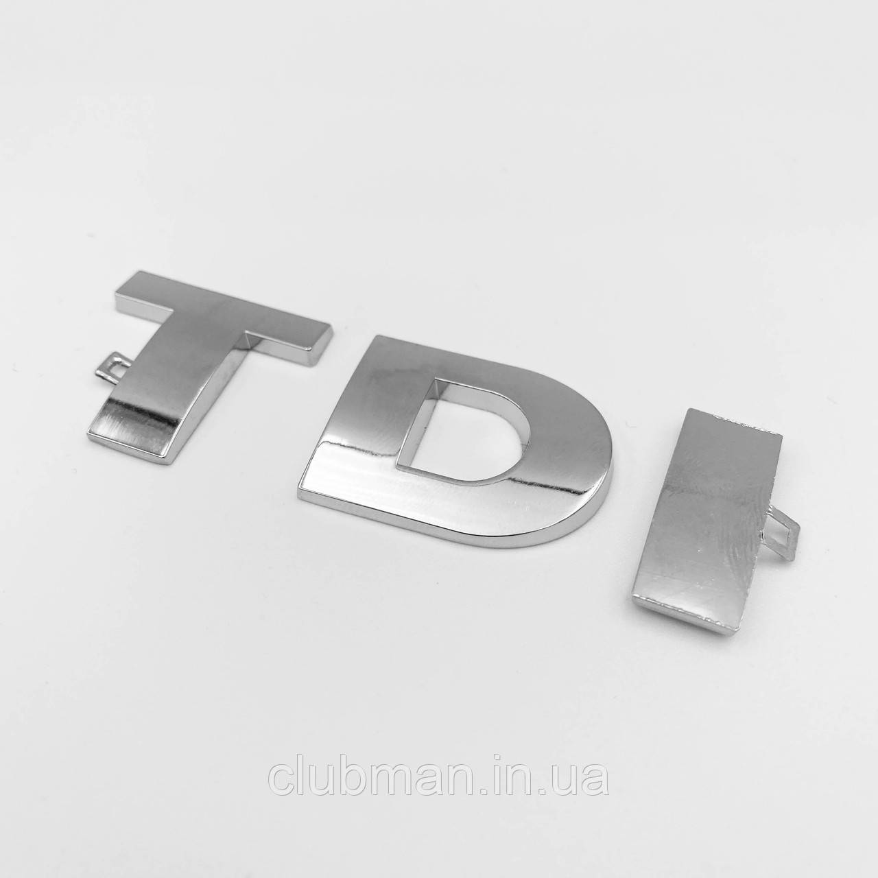 Емблема наклейка на кришку багажника TDI VW (Фольцваген) 72x25 мм