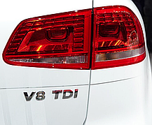 Емблема наклейка на кришку багажника TDI VW (Фольцваген) 72x25 мм, фото 5