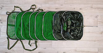 Садок короповий квадратний Dr.Agon 50х40см довжина 4 метри з кілочком (спортивний, гумова сітка)