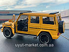 Gelenvagen. 1:25 20см Машинка металева XLG Mercedes-Benz G-class Brabus. інерційна, світло, звук в коробці, фото 8