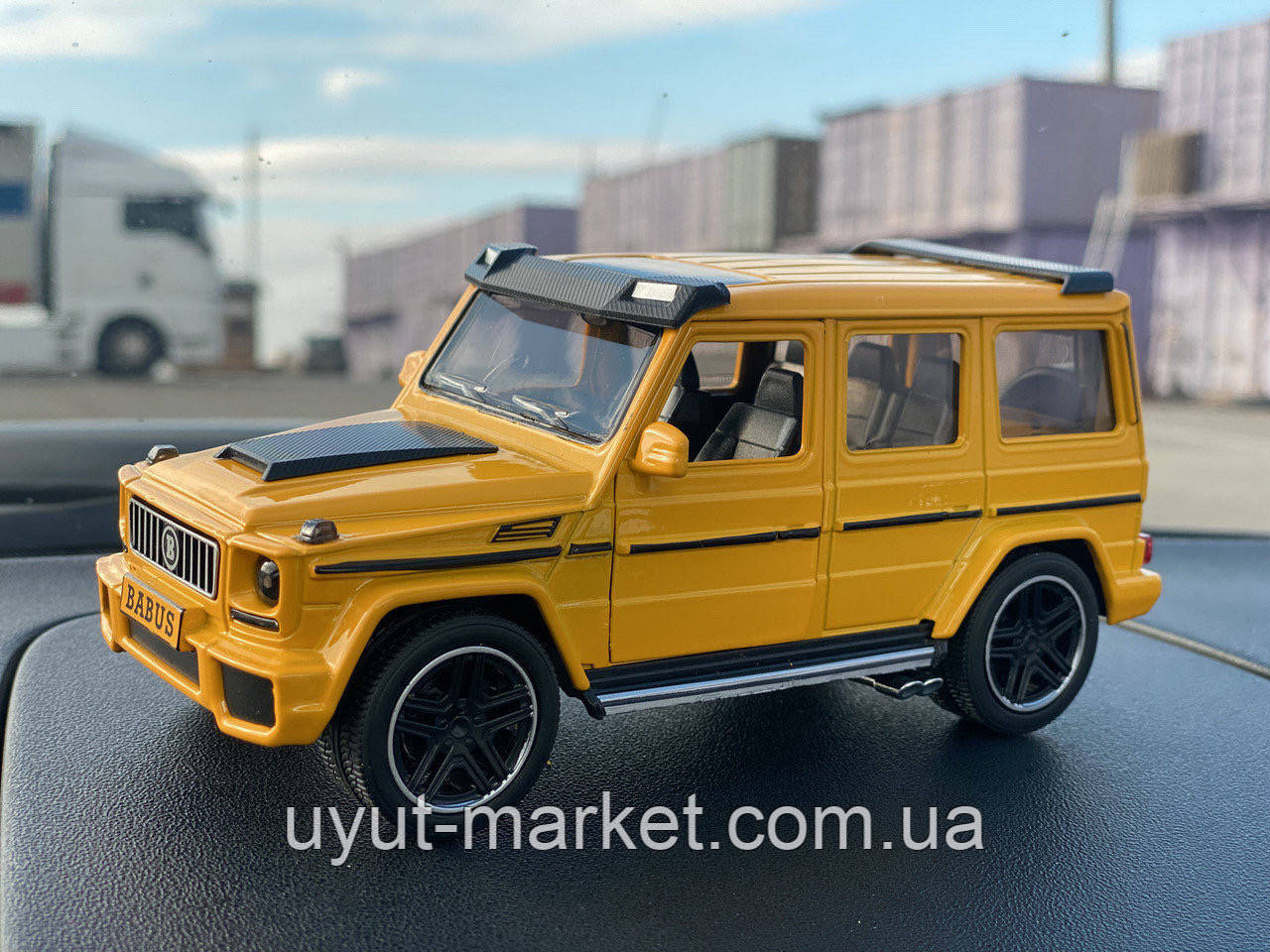 Gelenvagen. 1:25 20см Машинка металева XLG Mercedes-Benz G-class Brabus. інерційна, світло, звук в коробці