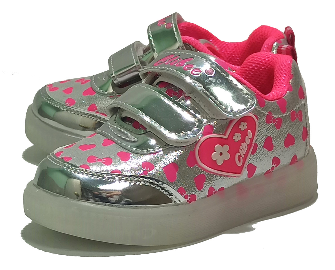 Кросівки  спортивні весняні осінні для дівчини дівчинки дівчат Clibee Клібі 630 срібні. Розмір 21