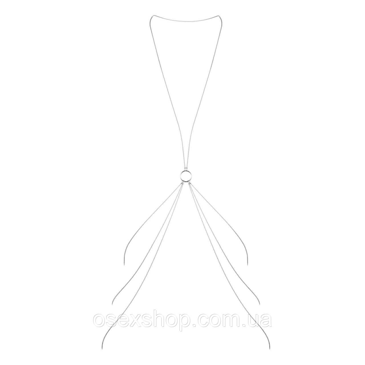 Ланцюжок для тіла Bijoux Indiscrets Magnifique 8 Body Chain — Silver