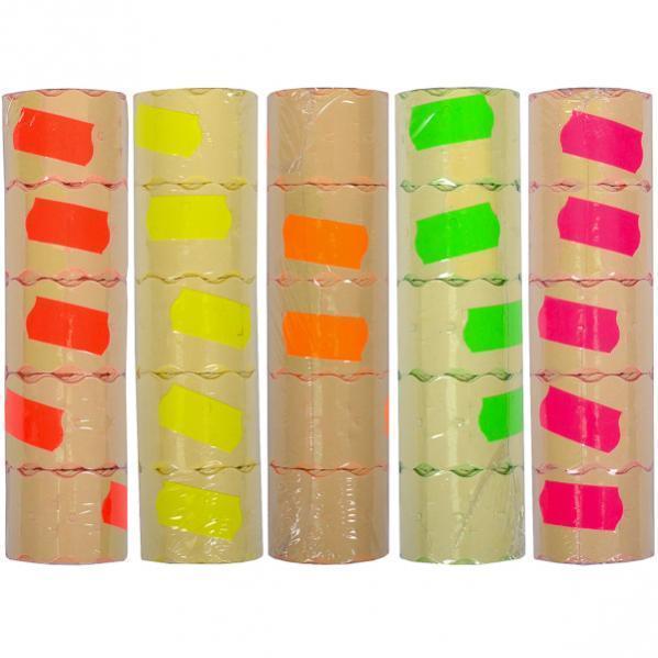 Цінник маленький 1,0х2,0см кольоровий 140шт."mix", фото 1