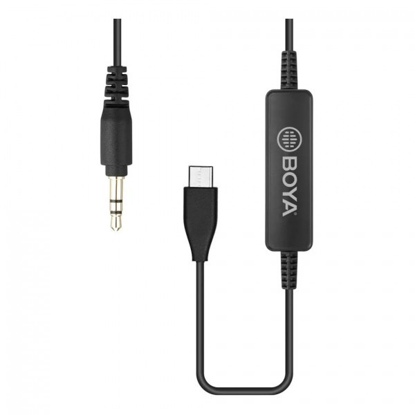 Адаптер перетворювач 3.5 мм TRS Type-C Boya 35C-USB-C