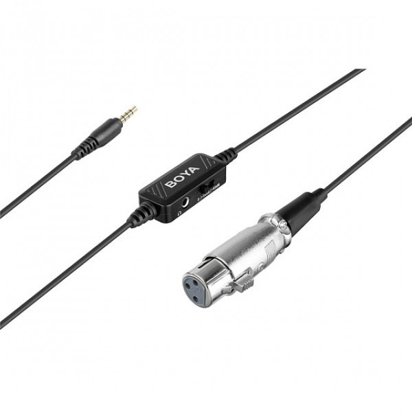 Мікрофонний кабель XLR 3.5 мм TRRS BOYA BY-BCA6