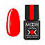 Гель-лак Moon Full Neon №708 яскраво-червоний неон, 8 мл. - Гель лак Преміум класу, фото 2