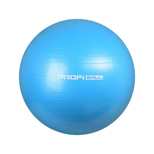 Мяч для фитнеса 65 см PROFIT голубой - фото 1 - id-p1577552514