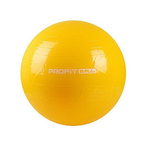 Мяч для фитнеса 65 см PROFIT желтый - фото 1 - id-p1577554385