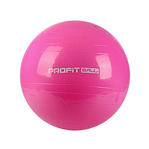 Мяч для фитнеса 65 см PROFIT розовый - фото 1 - id-p1577555508