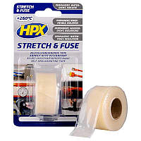 HPX Stretch&Fuse - 25мм х 3м, прозора силіконова вулканизирующая стрічка для ізоляції та герметизації