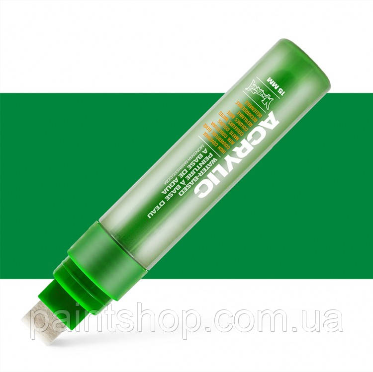 Акриловий маркер Montana Shock Green (Зелений) 15 мм, фото 1