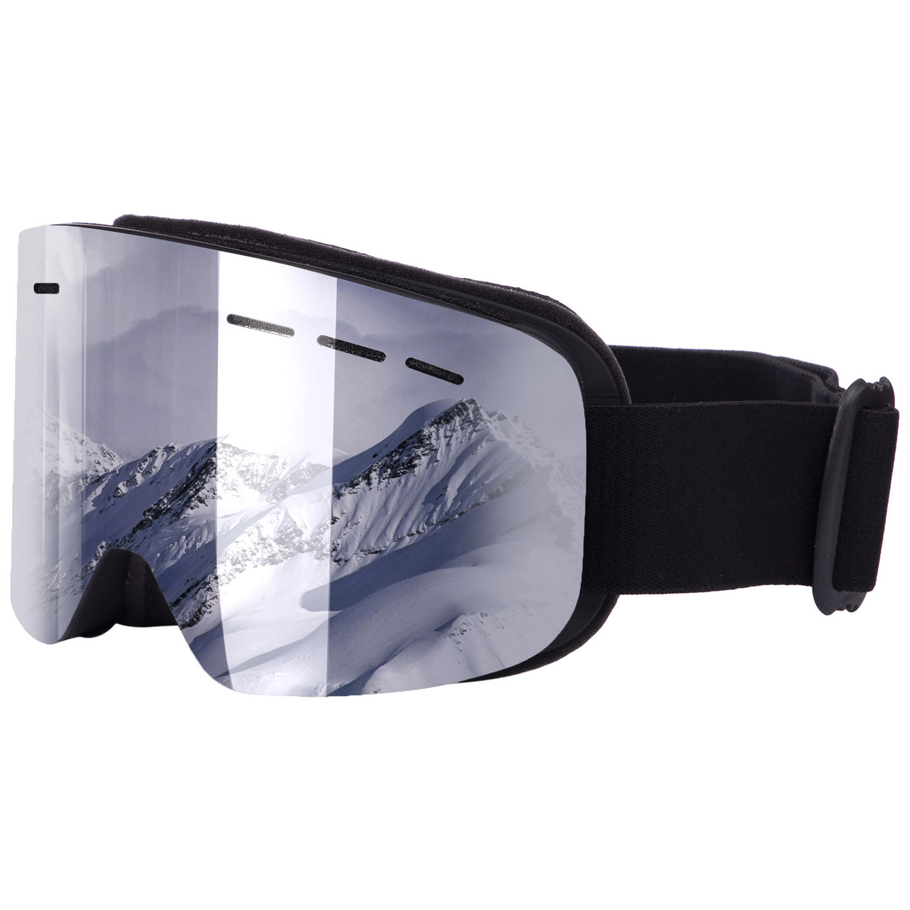 Маска-окуляри гірськолижні SPOSUNE HX028 (колір лінз дзеркальний срібний)