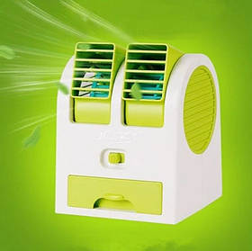 Міні кондиціонер Conditioning Air Cooler USB Electric Mini Fan (Air Fan-green), Портативний кондиціонер