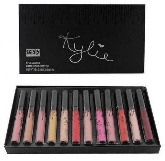 Помада KYLIE Черные NEW 12 Штук | Подарочный Набор Декоративной ...