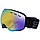 Маска-окуляри гірськолижні SPOSUNE HX037 (колір лінз золотий дзеркальний), фото 2