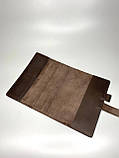 Шкіряна обкладинка для щоденника А5 WILLOW коричневий, фото 3