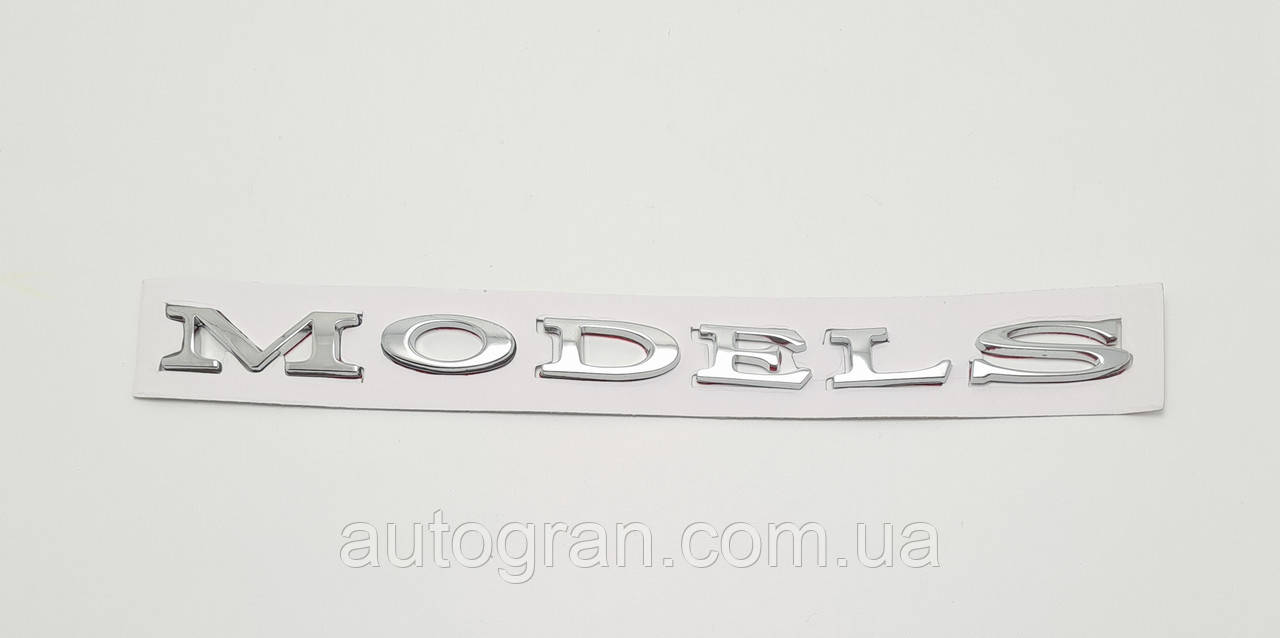 Емблема напис багажника Tesla Model S