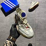 Чоловічі / жіночі кросівки Adidas Niteball Cream Grey, унісекс кросівки адідас найтбол, фото 3