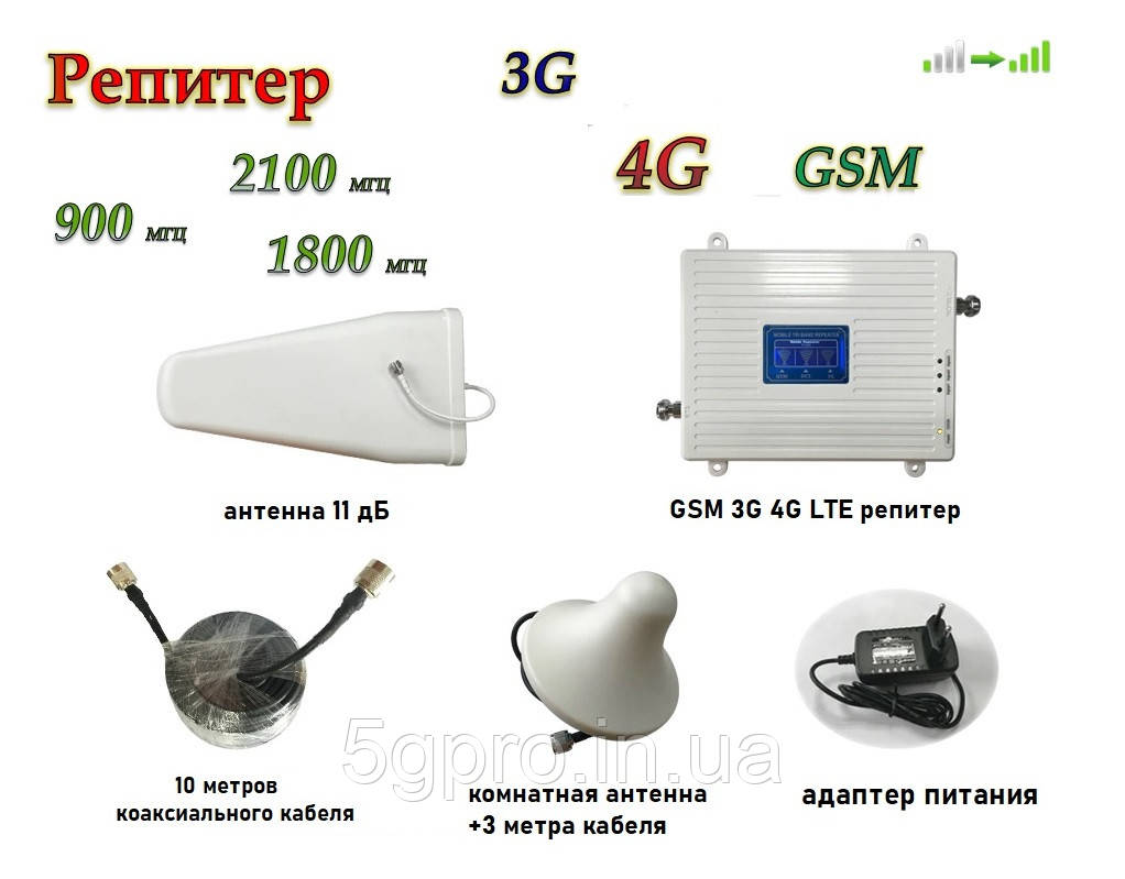 Хороший универсальный 3G 4G LTE GSM репитер усилитель мобильной связи и интернета