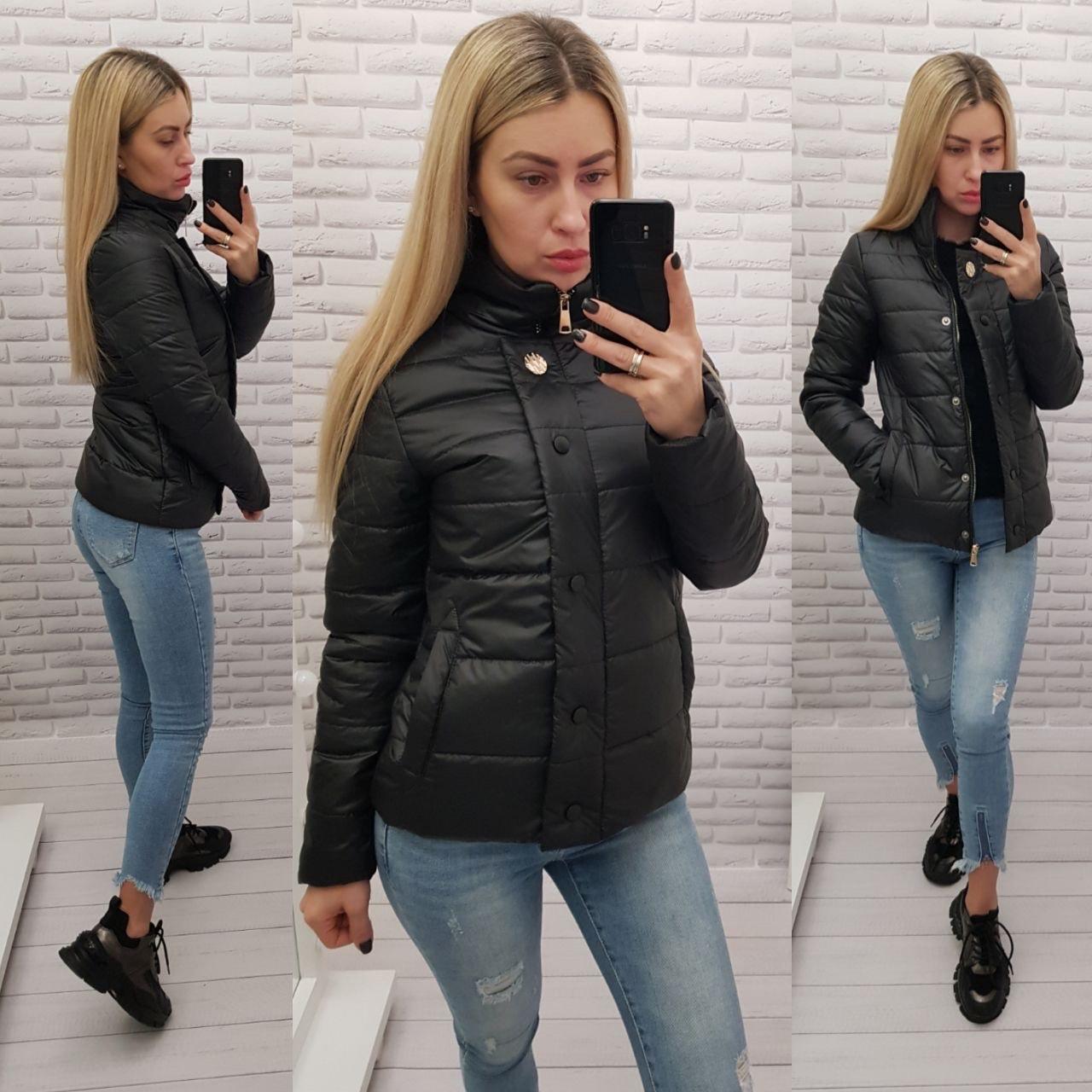 Куртка жіноча весна-осінь 211 чорний, фото 1