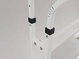 Подвійна стійка для одягу білого кольору, фото 4