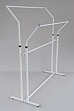 Подвійна стійка для одягу білого кольору, фото 6