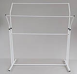 Подвійна стійка для одягу білого кольору, фото 10