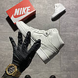 Жіночі кросівки Nike Air Jordan 1 Retro High Total White Triple, білі кросівки найк аір джордан 1 ретро хай аїр, фото 5