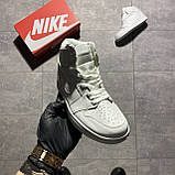 Жіночі кросівки Nike Air Jordan 1 Retro High Total White Triple, білі кросівки найк аір джордан 1 ретро хай аїр, фото 3