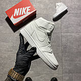 Жіночі кросівки Nike Air Jordan 1 Retro High Total White Triple, білі кросівки найк аір джордан 1 ретро хай аїр, фото 2