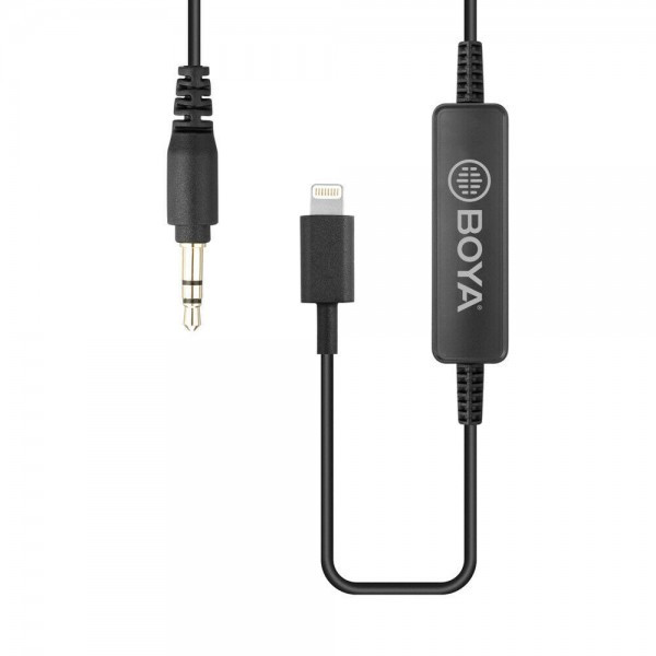 Адаптер перетворювач 3.5 мм TRS Lightning Boya 35C-L