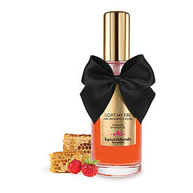 Розігріваючу масло Bijoux Indiscrets LIGHT MY FIRE - Wild Strawberry & Honey