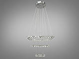 Кришталева світлодіодна люстра-підвіс 7262/S, фото 2