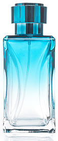 Скляний флакон-розпилювач для парфуму 100 мл Беррі атомайзер спрей для духів бірюзовий