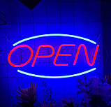 Неонова світлодіодна вивіска Відкрито OPEN 45*22 см, фото 9