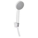 Душовий набір (шланг, лійка, кронштейн) білий ZERIX SHOWER SET-02W, фото 3