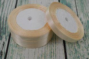 Стрічка атласна 10мм (22метра), колір - шампань